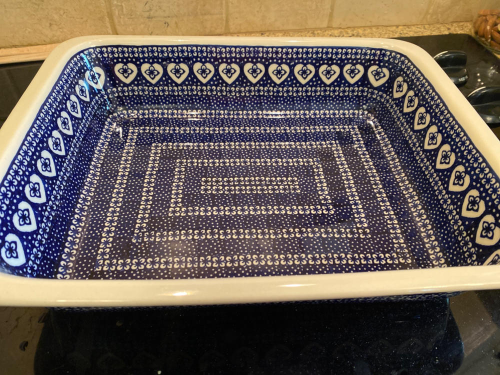 Baker, Lasagna Pan, 11" x 14" in "Nordic Hearts" by Manufaktura | Z139T-DSS - Customer Photo From Melanie Ulrich