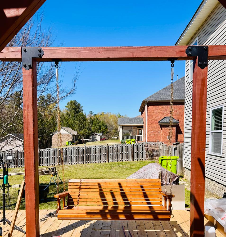 Barn-Shed-Play Porch Swing Hanging Kit - Customer Photo From Dave SC