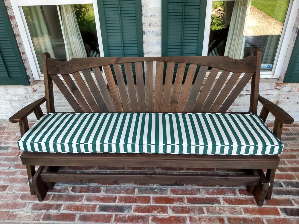 A&L Furniture Co. Fanback Red Cedar Porch Glider - Customer Photo From B.Morrell