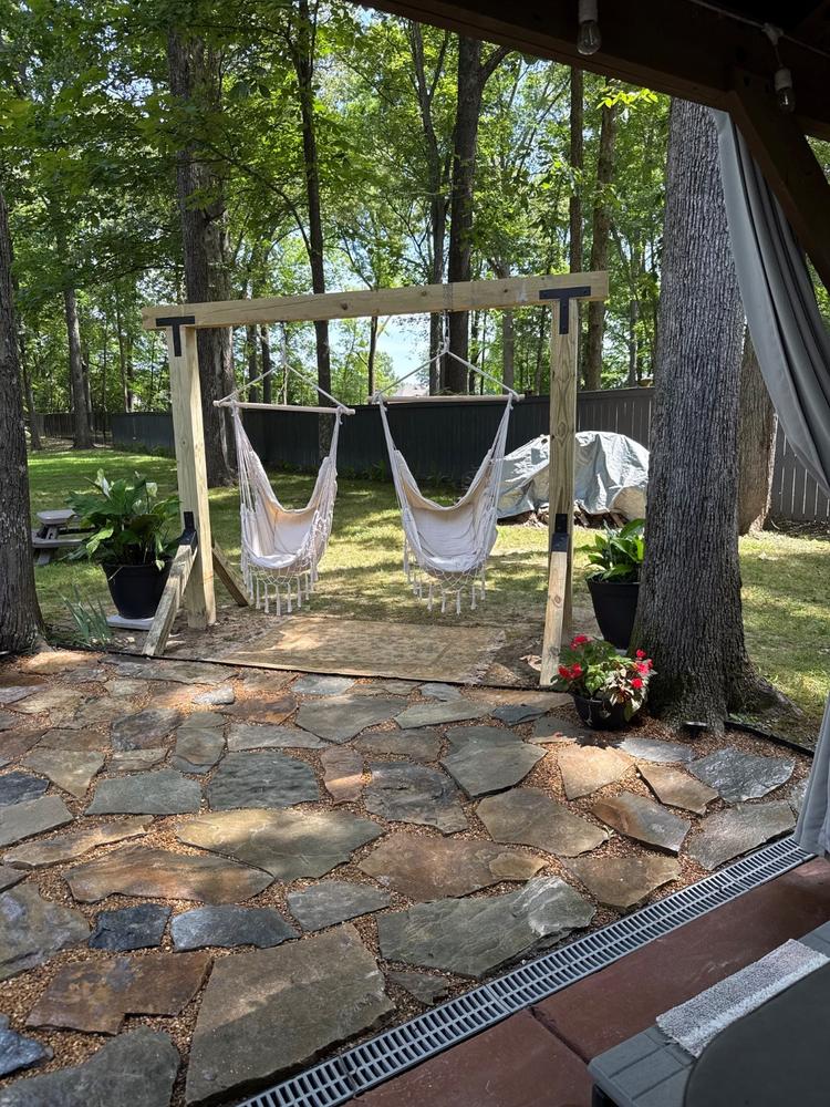 Amish Casual DIY Heavy Duty Swing Stand With Legs Bracket Hardware Kit