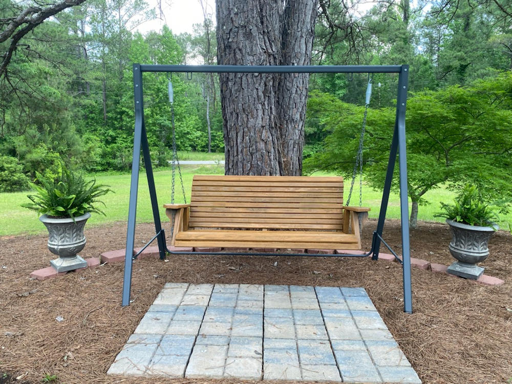 Live Casual Universal 4ft. Or 5ft. Outdoor Swing Stand - Customer Photo From David Hester