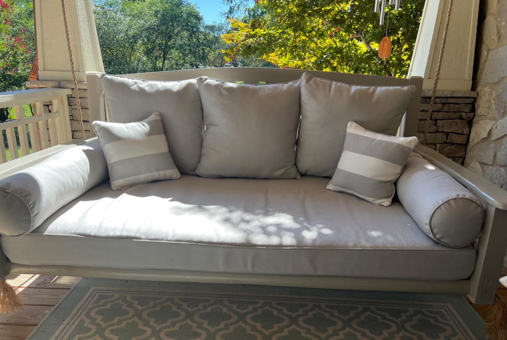 Cushion Perfect Swing Bed Mattress And Sunbrella Cover Style 1 - Customer Photo From Kathy Chester