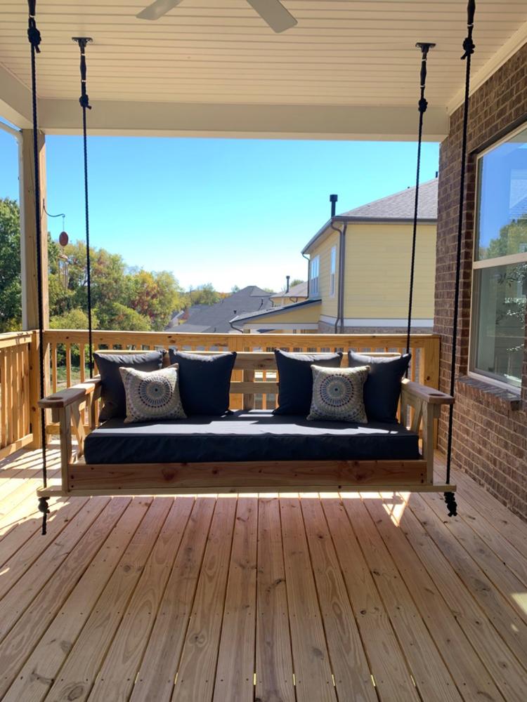 Barn-Shed-Play Black Replacement Porch Swing And Daybed Swing Bed Ropes - Customer Photo From Martha Rumble