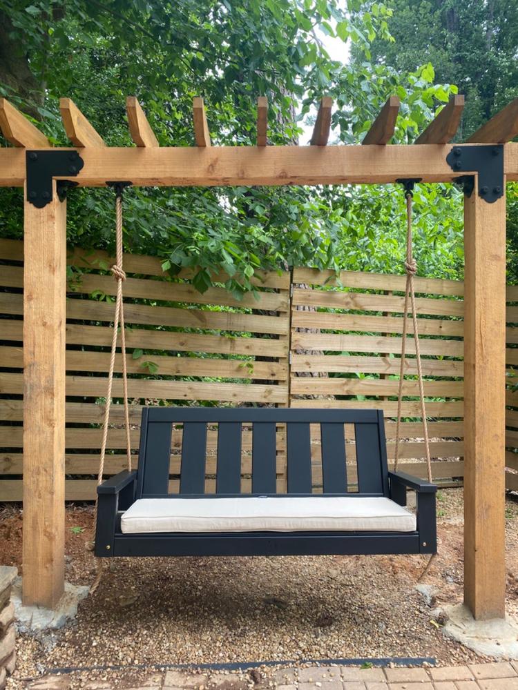 Porchgate Amish Heavy Duty 700 Lb Ardmore Porch Swing - Customer Photo From Laura Sales