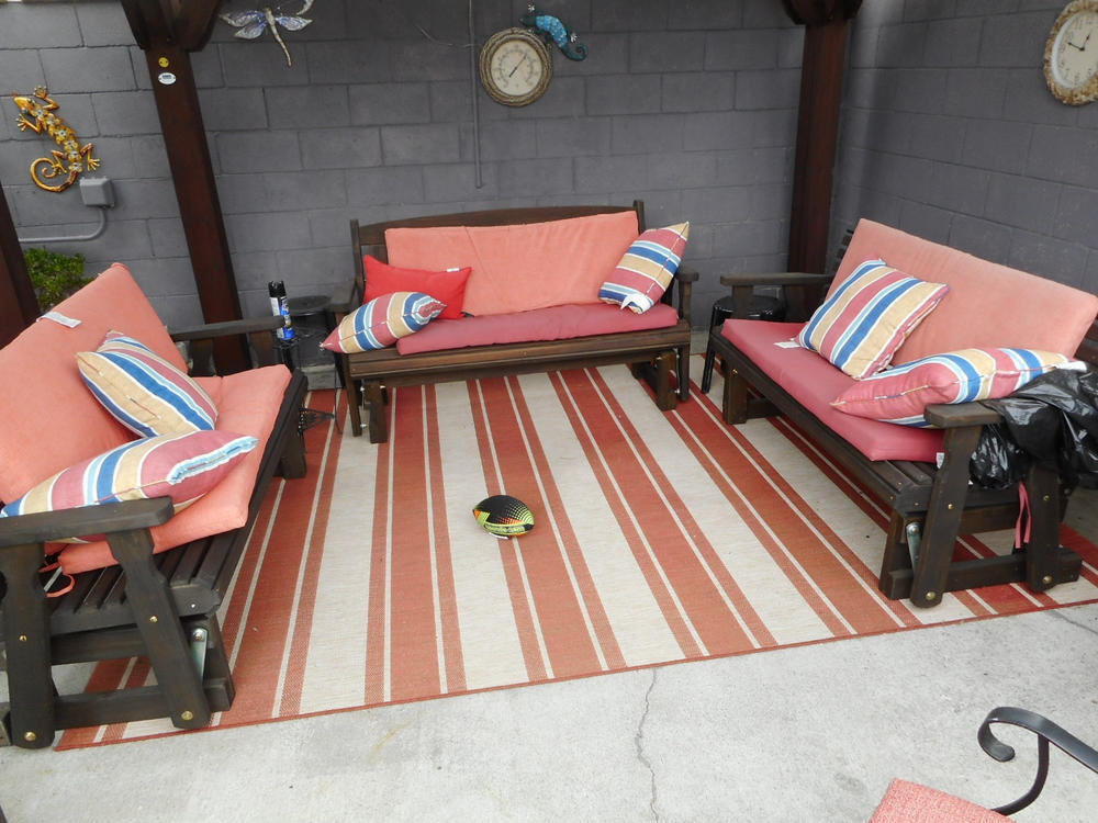 Centerville Amish Heavy Duty 800 Lb Roll Back Treated Porch Glider - Customer Photo From Dennis Kralik
