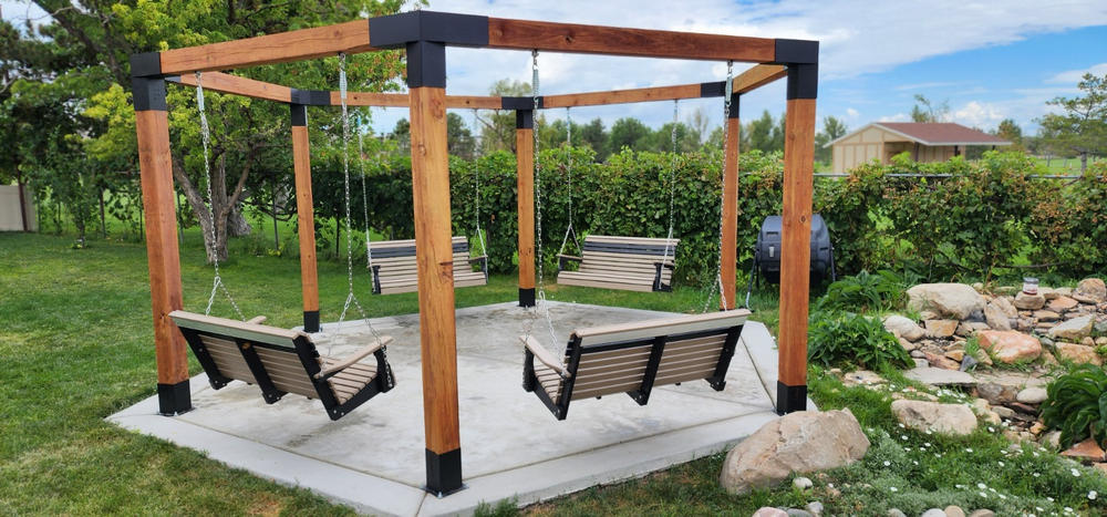 LuxCraft Rollback 4ft. Recycled Plastic Porch Swing - Customer Photo From Bethany Jones