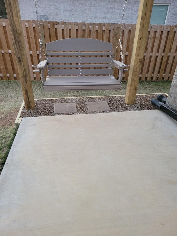 Live Casual Classic Recycled Plastic Porch Swing - Customer Photo From Willliam L Ramhold
