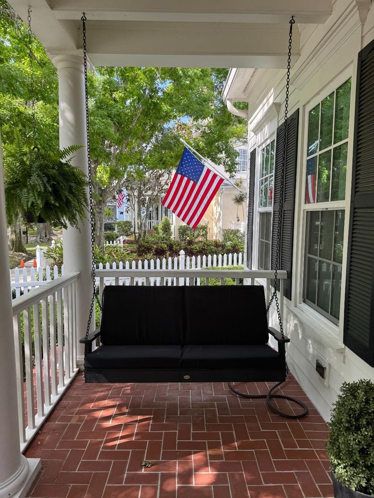 Highwood USA Lehigh Recycled Plastic Porch Swing - Customer Photo From Frank DiCola