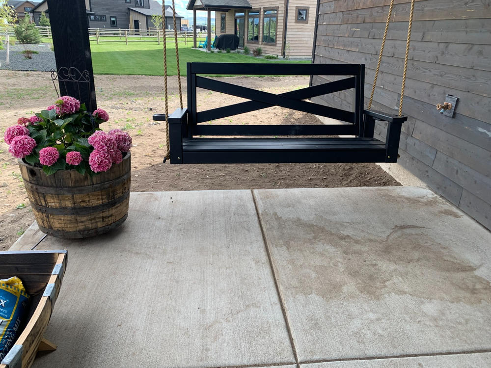 Porchgate Amish Heavy Duty 700 Lb Boardwalk Porch Swing - Customer Photo From Matt Christiansen