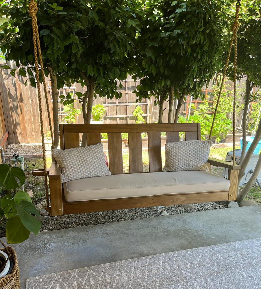 Porchgate Amish Heavy Duty 700 Lb Ardmore Porch Swing - Customer Photo From Heidi Santora