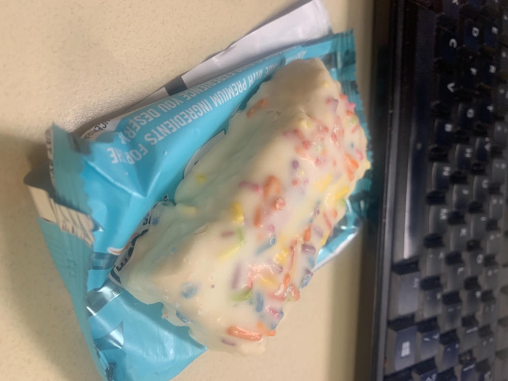 Birthday Cake Protein Bar - “PR-T” - Customer Photo From Kevin Jenkins