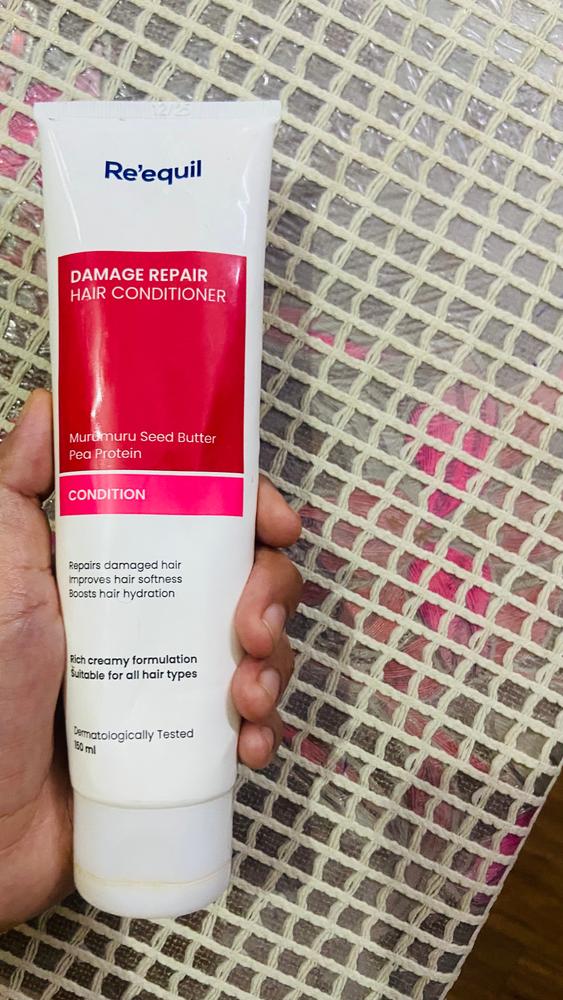 Damage Repair Hair Conditioner For Curly Hair - Customer Photo From Isha