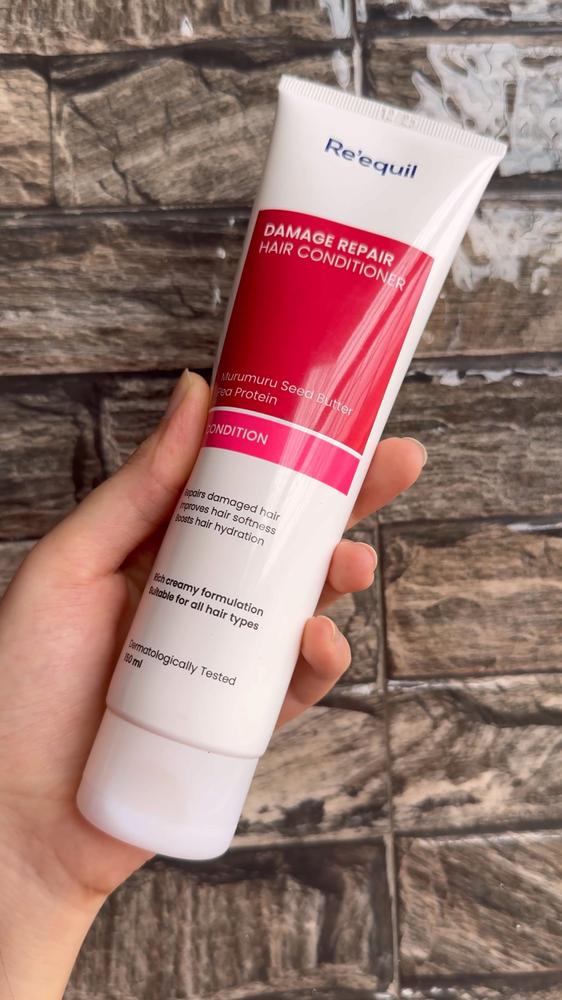 Damage Repair Hair Conditioner For Curly Hair - Customer Photo From Vina J.