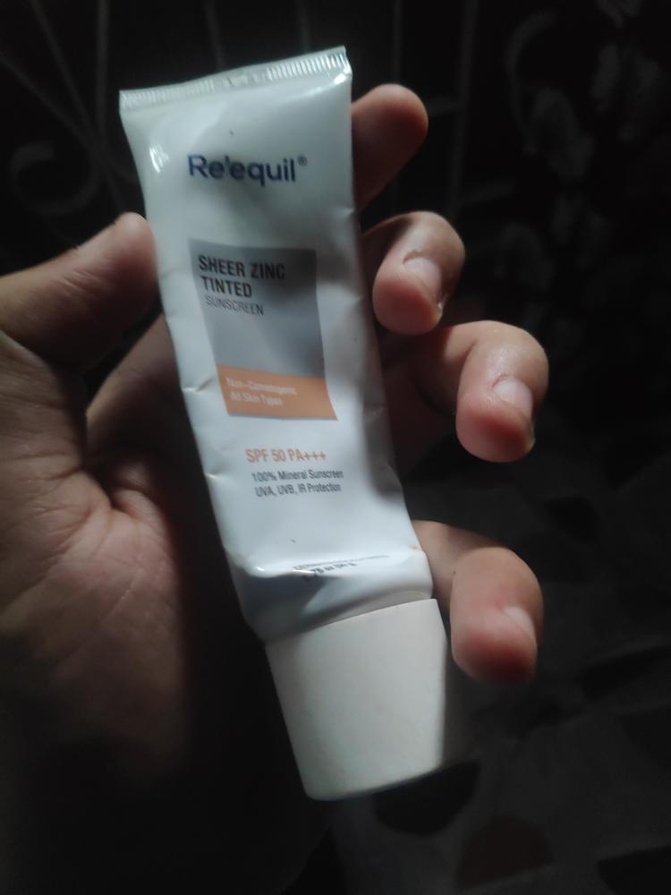 Sheer Zinc Tinted Sunscreen - Customer Photo From Shahbaz A.