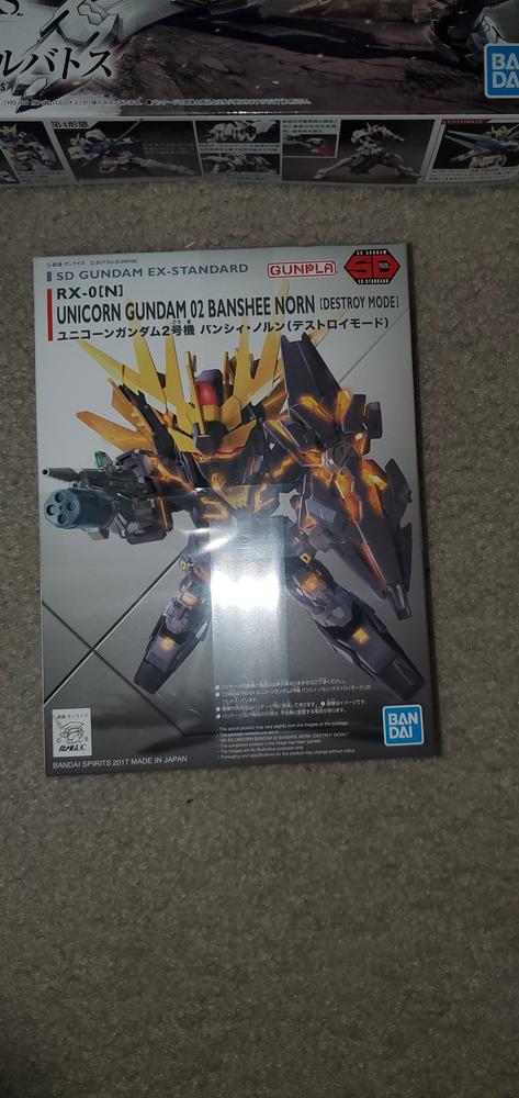 015 Unicorn Gundam 02 Banshee Norn (Destroy Mode) "Gundam UC", Bandai SD Gundam EX-Standard - Customer Photo From Hector L Casiano