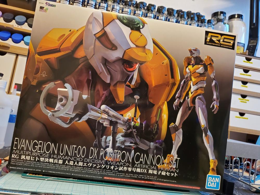 Bandai RG 1//144 Evangelion Prototype Unit 0 DX Positron Cannon Set Evangelion New Theatrical Version