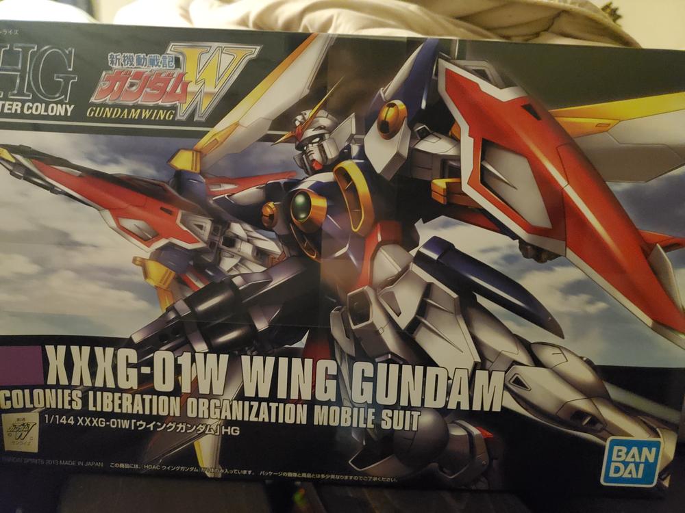 Bandai Hobby HGAC Wing Gundam Model Kit - 1/144 Scale Gundam Wing Model