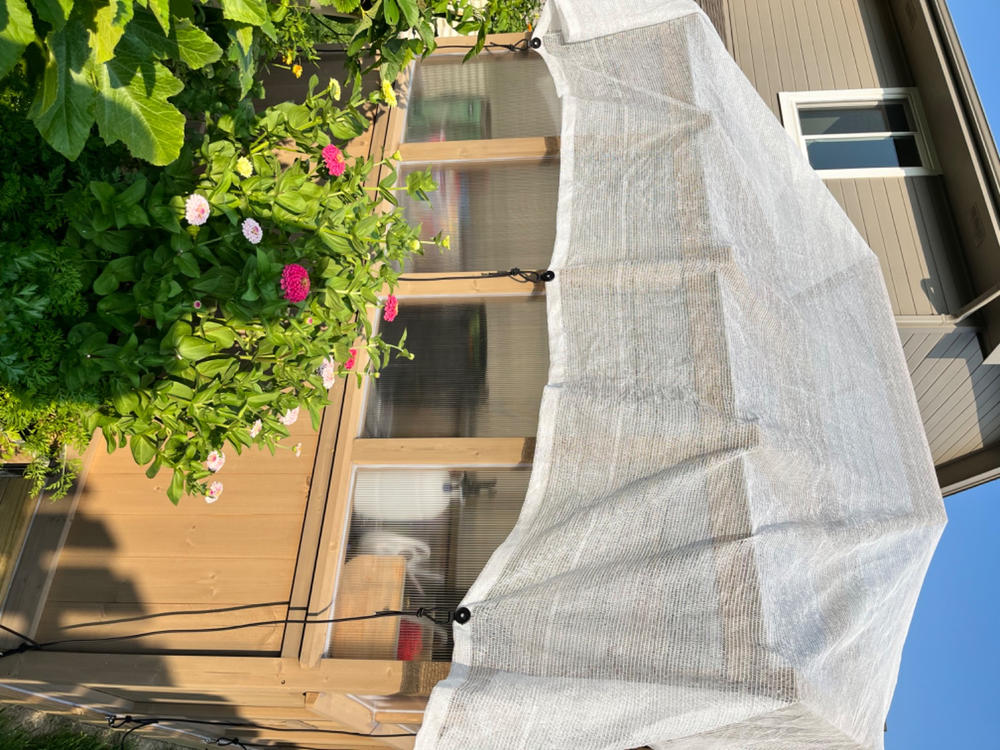 Greenhouse Shade Cloth - 50% White - Customer Photo From Heather Selinger