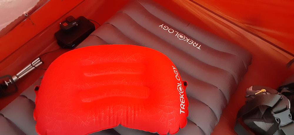 TREKOLOGY ALUFT 2.0 INFLATABLE PILLOW FOR CAMPING - Customer Photo From Hector 