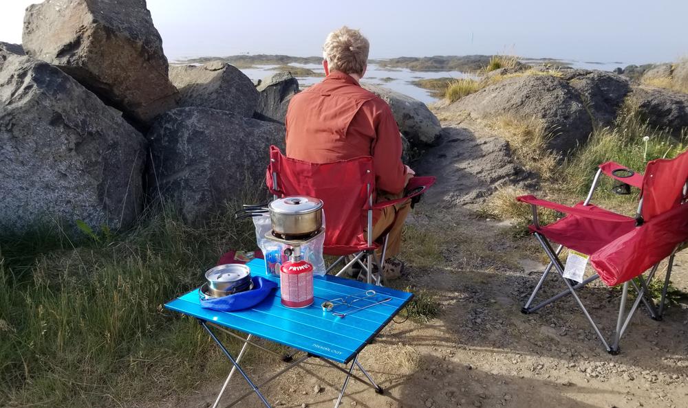 Large TALU : Portable Camping Table with Aluminum Table Top - Customer Photo From Wynn