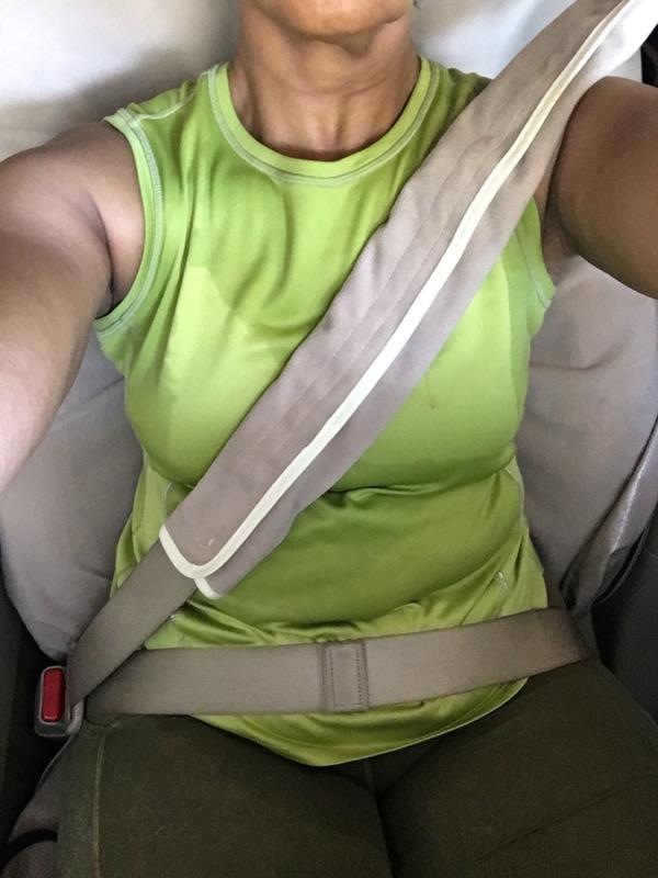 Waterproof Seat Belt Cover - Tan - Customer Photo From Cassandra Thompson