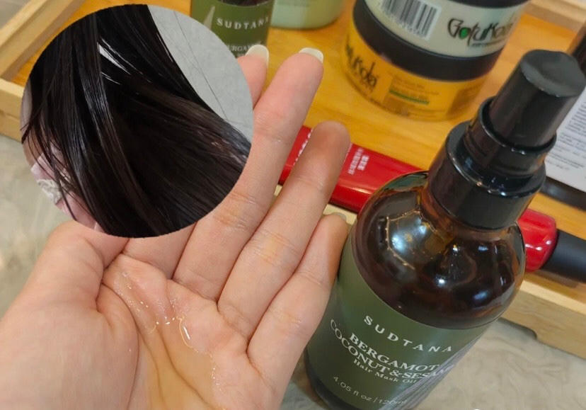 Bergamot Coconut & Sesame Nourishing Hair Mask Oil - Customer Photo From Ivy Shen