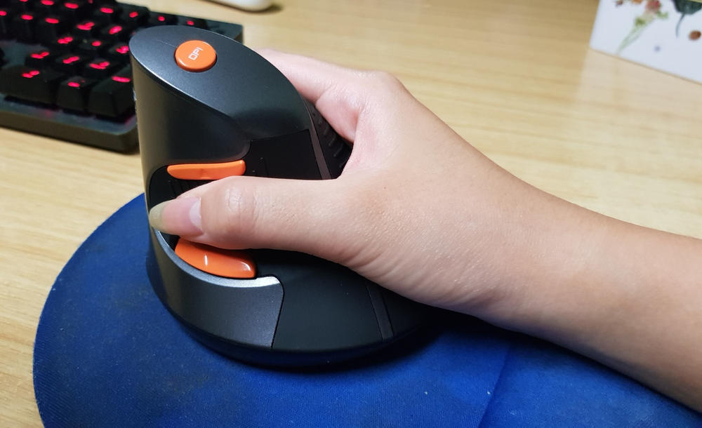 Delux Vertical Ergonomic Mouse - Customer Photo From Anonymous