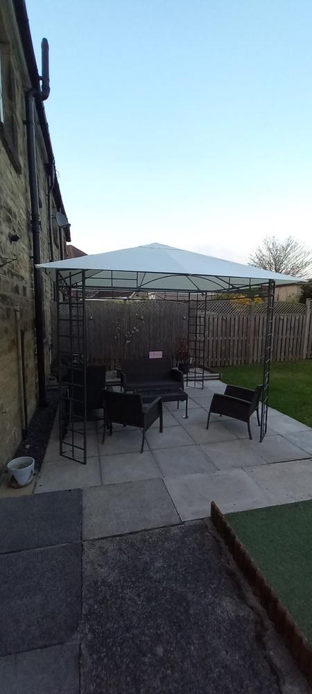 Canopy for 3m x 3m Homebase Marquee Patio Gazebo - Single Tier - Customer Photo From Mark Brady