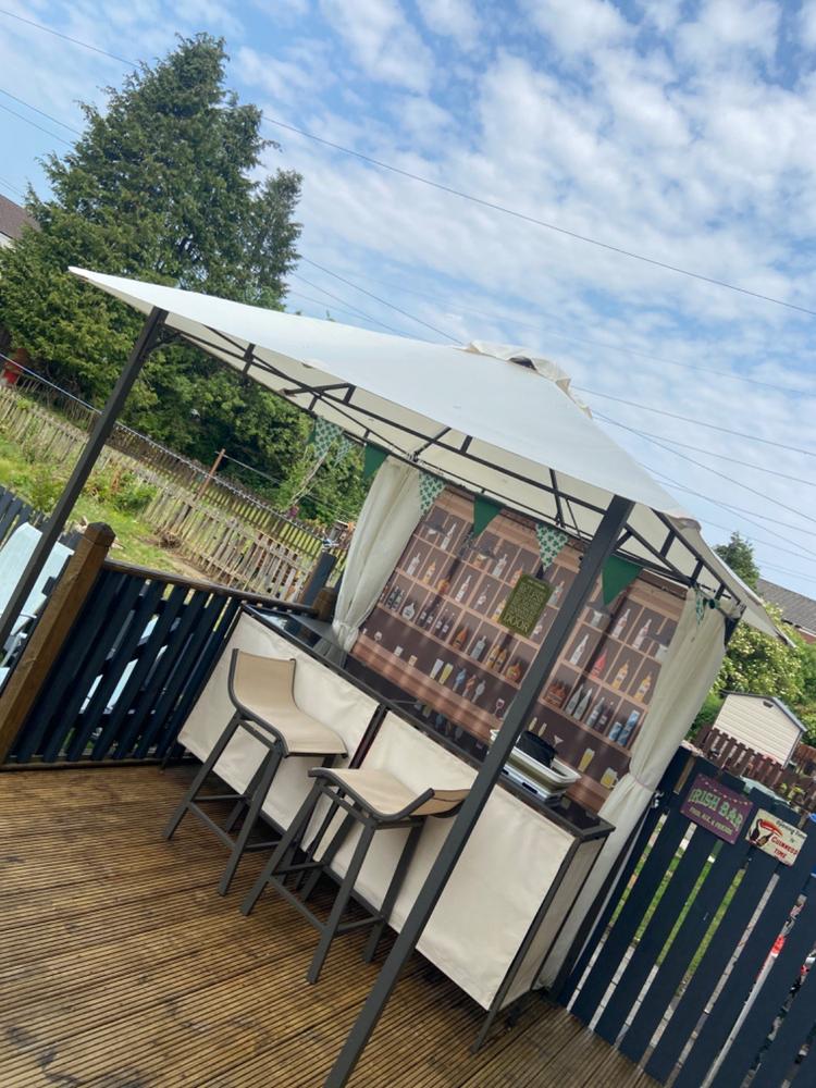 Canopy for 2.4m x 2.4m The Range Bar Patio Gazebo - Single Tier - Customer Photo From Paul Phillips