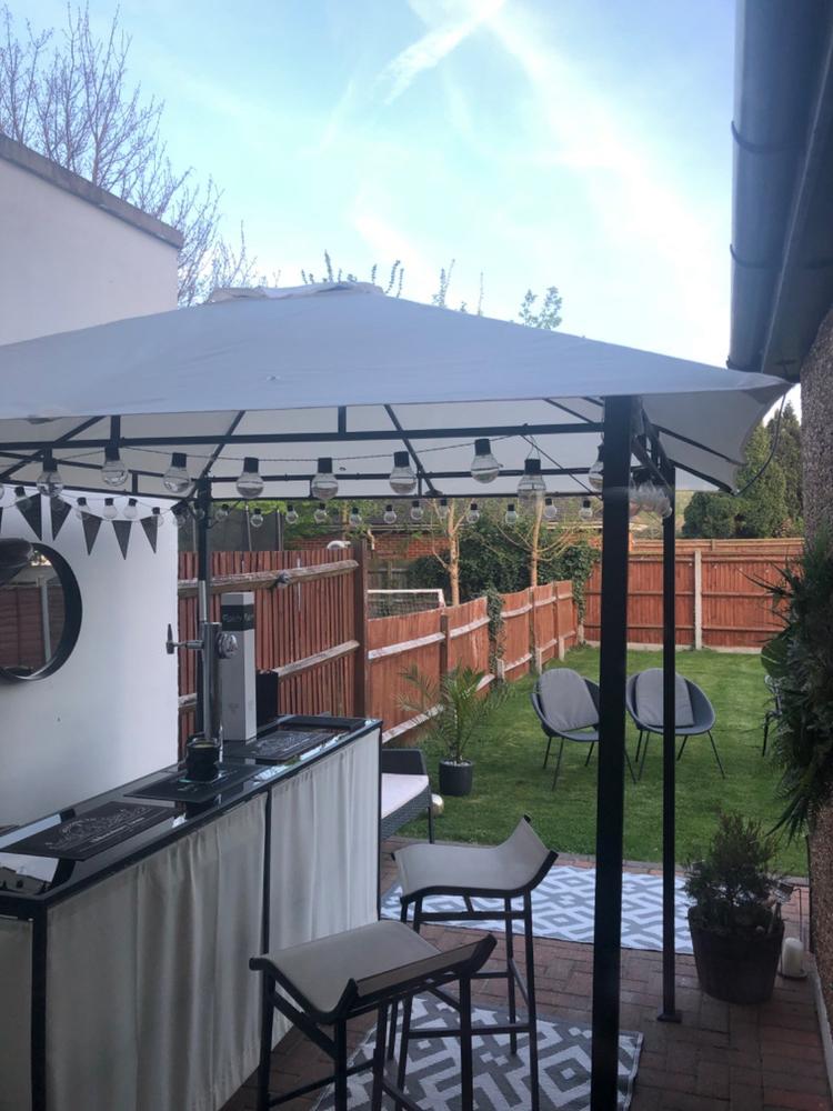 Canopy for 2.4m x 2.4m The Range Bar Patio Gazebo - Single Tier - Customer Photo From Sarah Clark