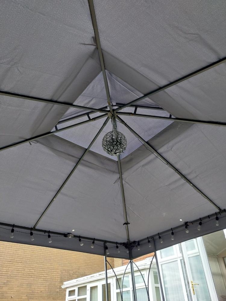 Canopy for 2.5m x 2.5m B&M Original Gazebo Company Patio Gazebo - Two Tier - Customer Photo From David Nichols