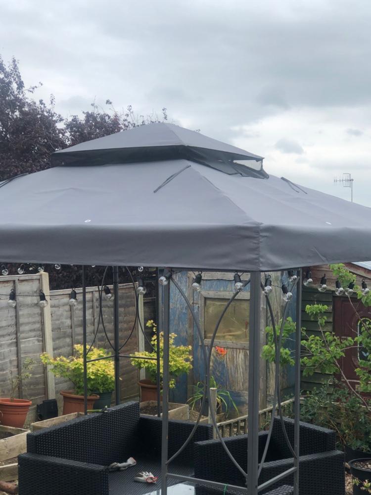 Canopy for 2.5m x 2.5m B&M Original Gazebo Company Patio Gazebo - Two Tier - Customer Photo From Anonymous