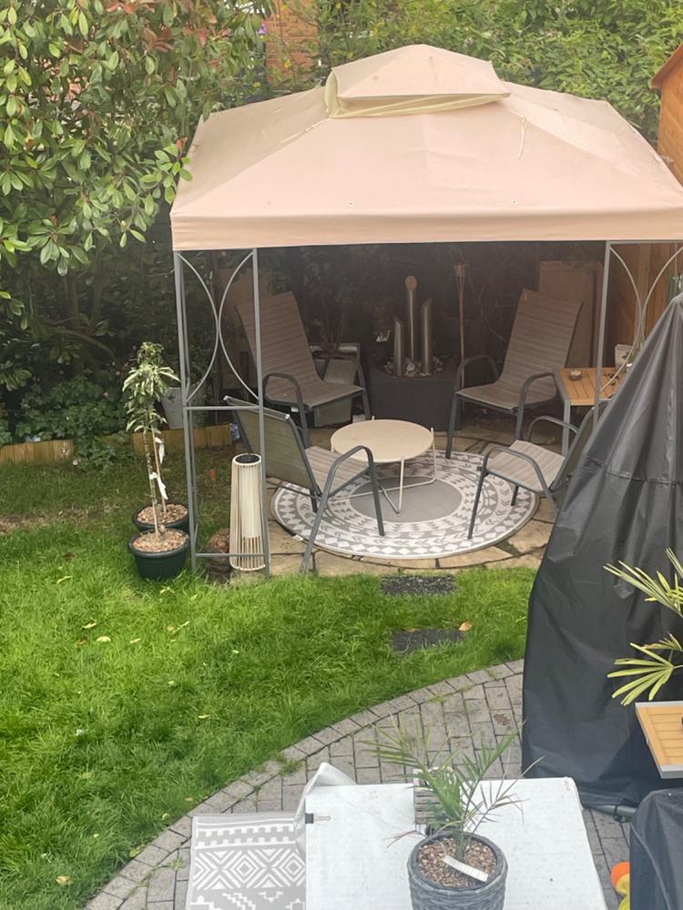 Canopy for 2.5m x 2.5m B&M Original Gazebo Company Patio Gazebo - Two Tier - Customer Photo From Yvonne Parsons