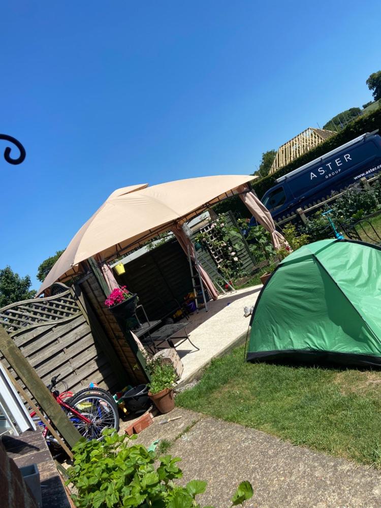 Canopy for 3m x 3.6m Homebase Dome Patio Gazebo - Two Tier - Customer Photo From Gemma Masham