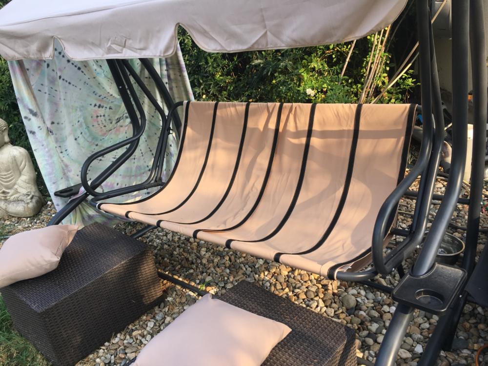 Swing-Seat Sling Back Support - Customer Photo From Anonymous