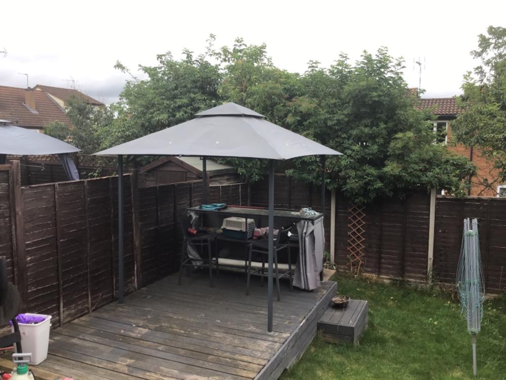 Canopy for 2.45m x 2.45m Argos Home Bar Patio Gazebo - Two Tier - Customer Photo From Anonymous