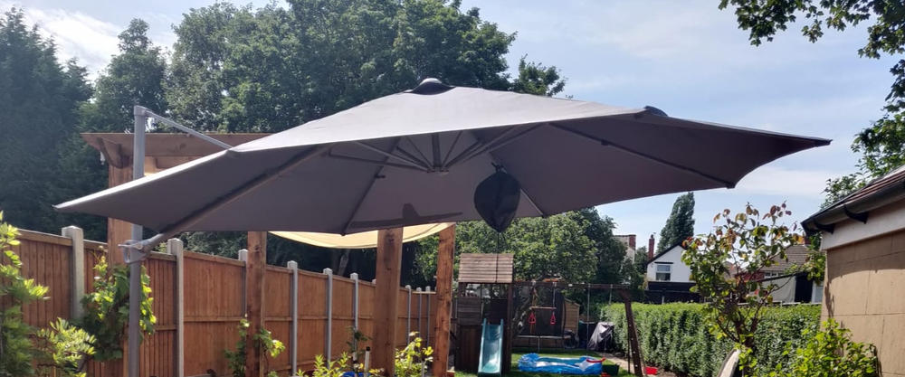 Canopy for 3.46m Round B&Q Blooma Mallorca Cantilever Overhanging Parasol/Umbrella - 8 Spoke - Customer Photo From Mr M Lambert