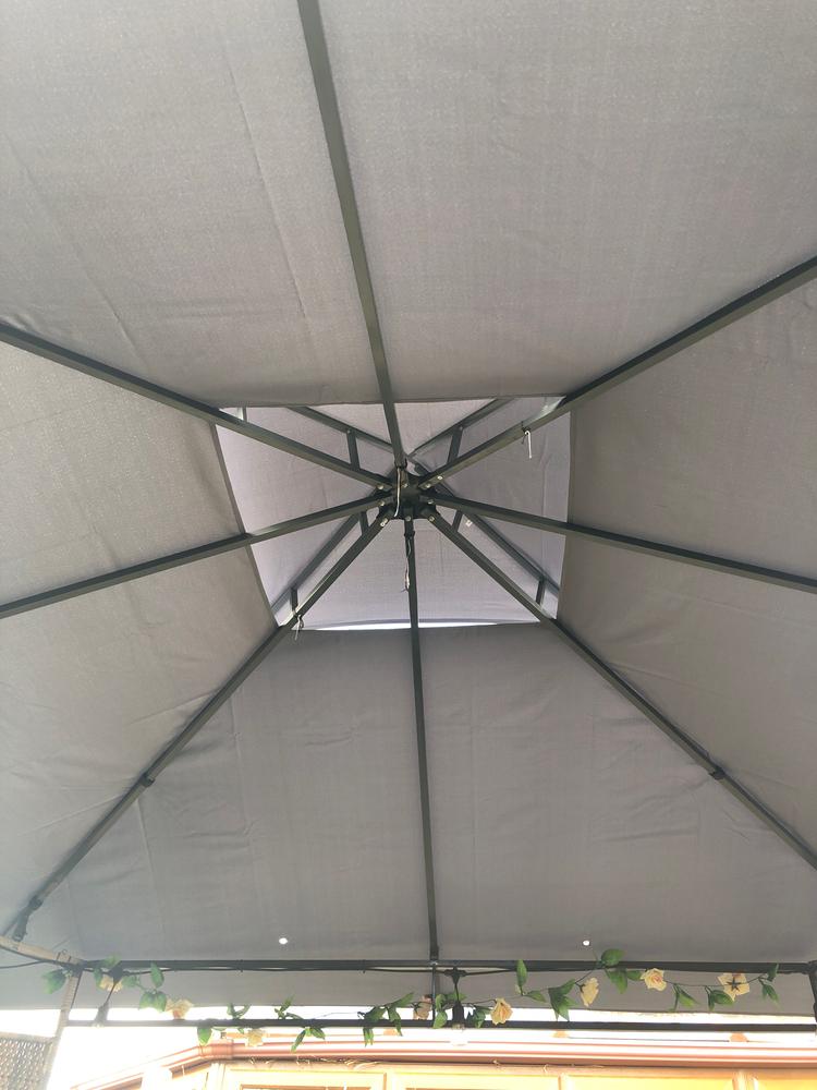 Canopy for 3m x 3m Homebase Florence Patio Gazebo - Two Tier - Customer Photo From Mrs bugz 