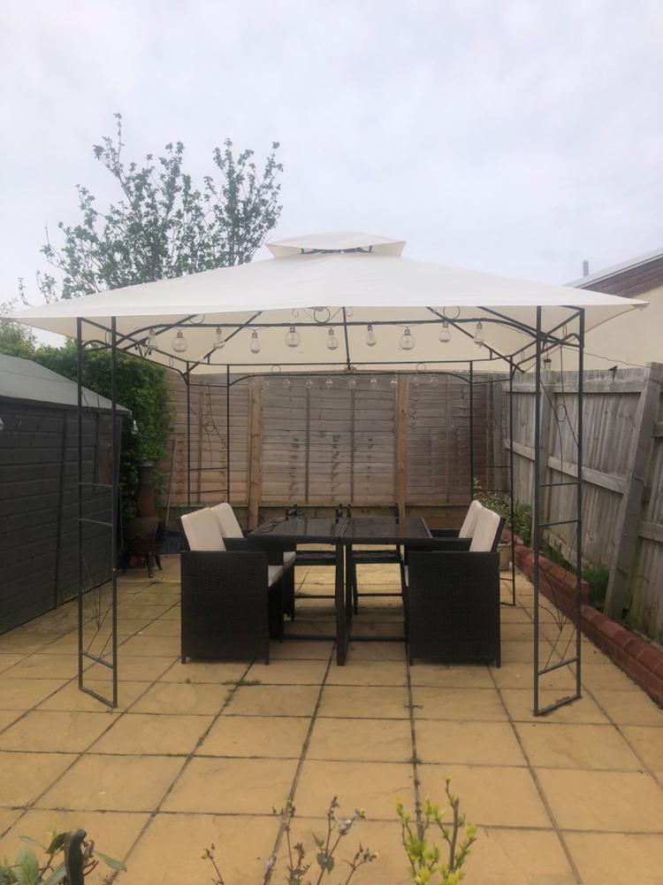 Canopy for 2.9m x 2.9m Aldi Gardenline Decorative Patio Gazebo - Two Tier - Customer Photo From Kathryn Graham