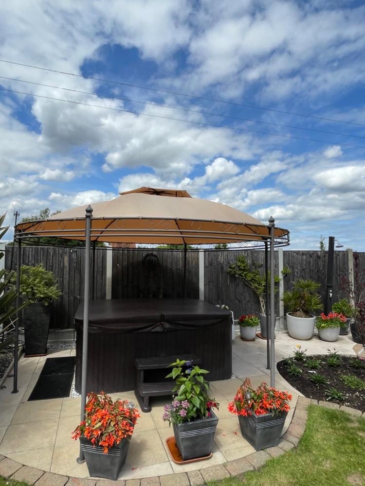 CLEARANCE - Canopy for 3.5m Patio Gazebo - Two Tier - Customer Photo From BARRY Tilstone