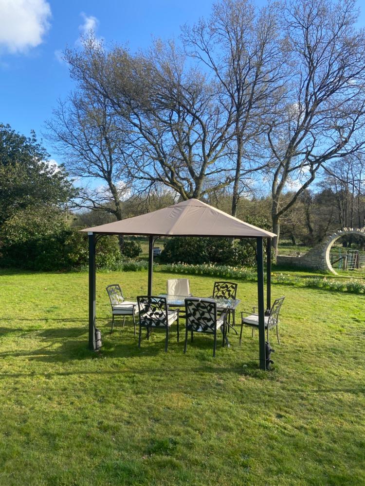 Canopy for 3m x 3m Camelot Full Steel Patio Gazebo - Single Tier - Customer Photo From Anonymous