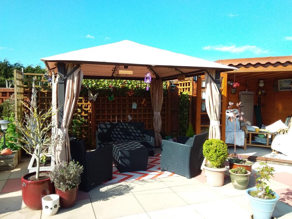 Canopy for 3m x 3m Camelot Full Steel Patio Gazebo - Single Tier - Customer Photo From Colin Richardson