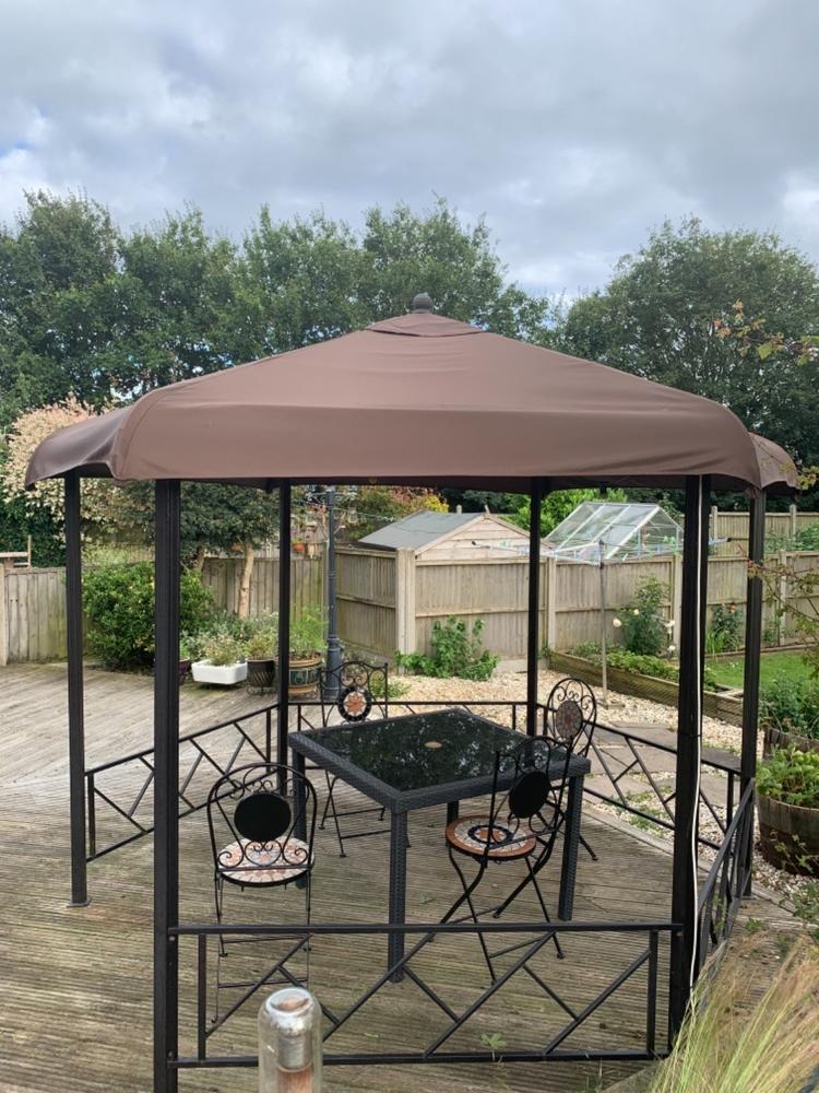 Canopy for 3.3m Hexagonal Patio Gazebo - Single Tier - Customer Photo From Anonymous