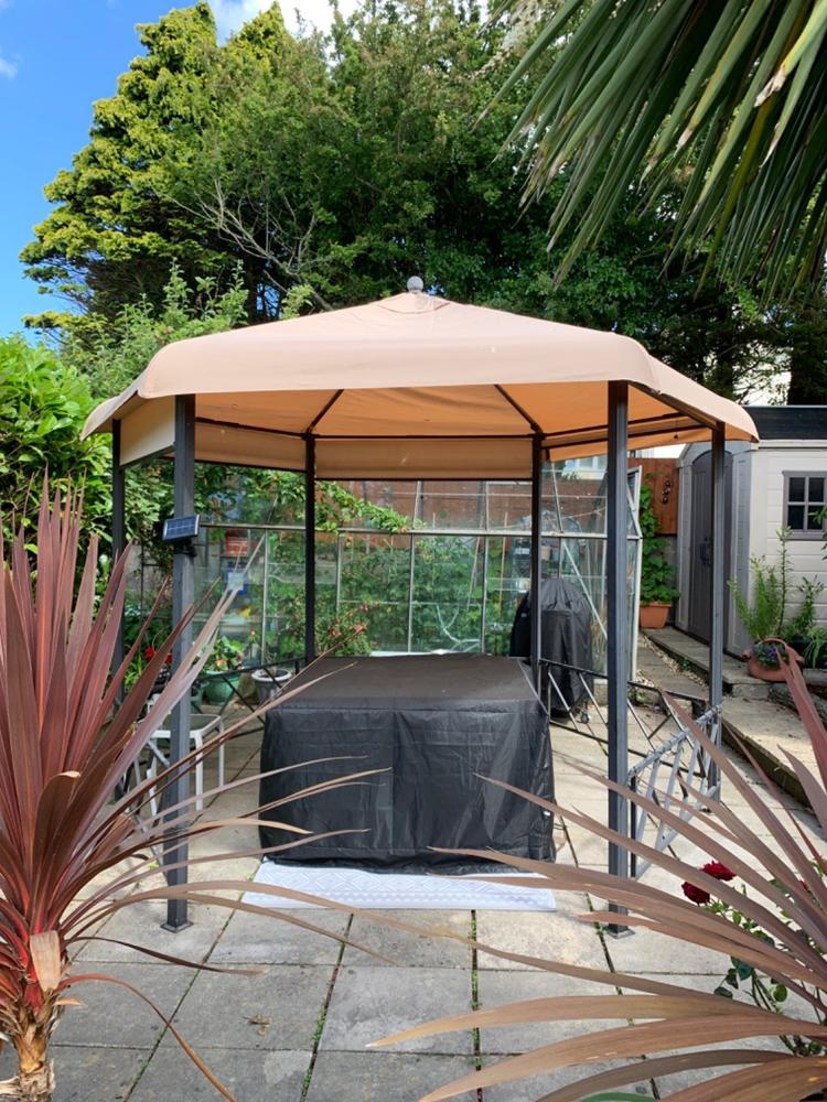 Canopy for 3.3m Hexagonal Patio Gazebo - Single Tier - Customer Photo From Mrs Sandra Nicholas