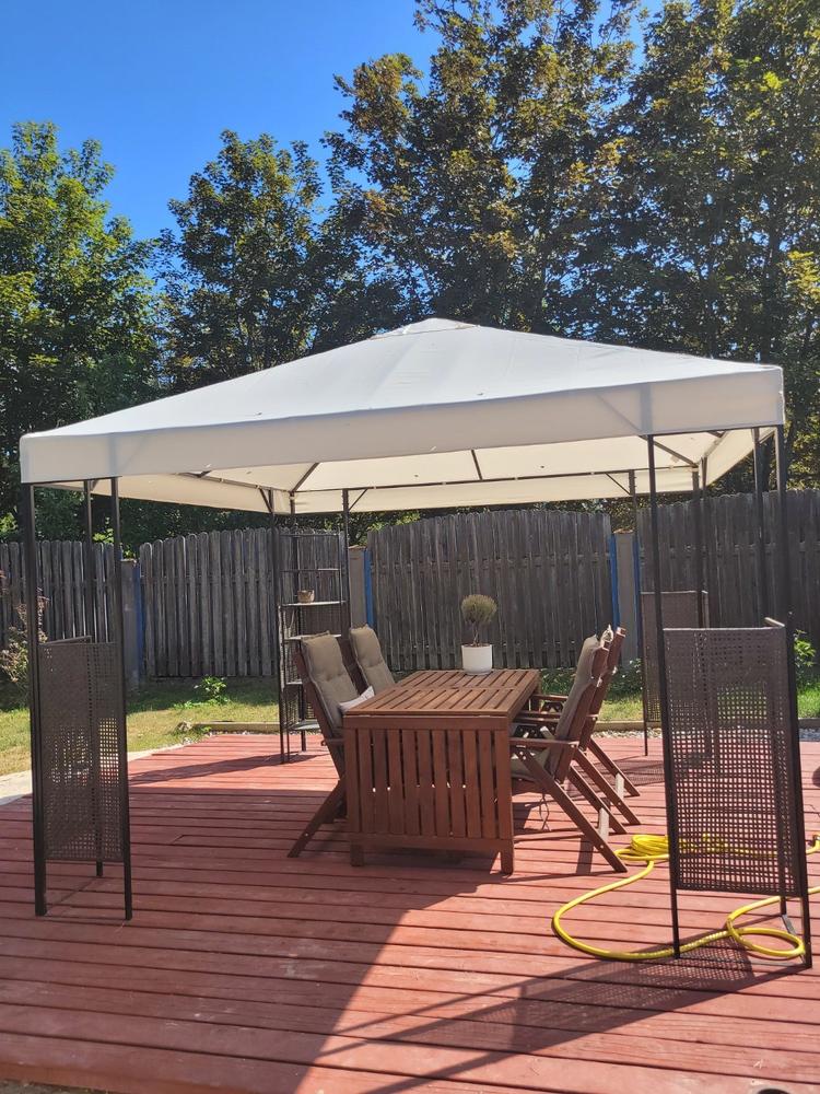 Canopy for 3m x 3m Ikea Ammero Patio Gazebo - Single Tier - Customer Photo From Vlasta Durseneva