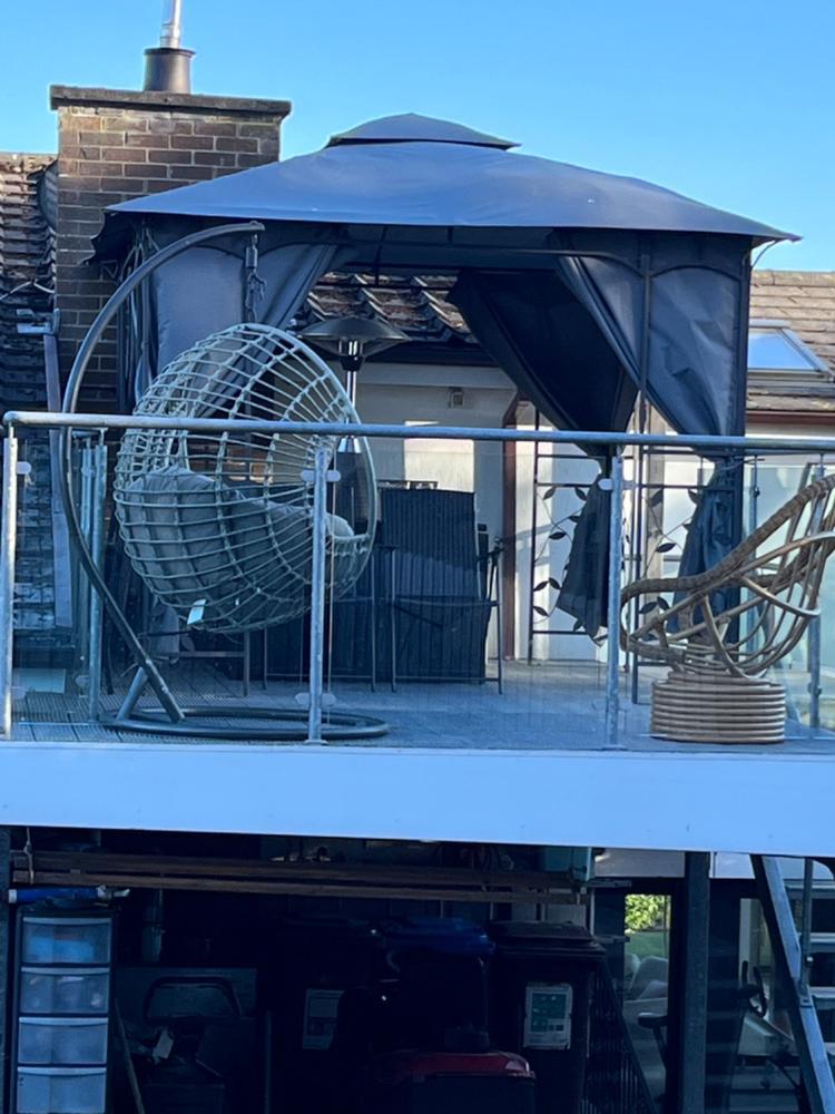 Side Panel Set for 3m x 3m Homebase Lucca Gazebo (262cm Curtain Width) - Set of 4 - Customer Photo From G BRESLIN