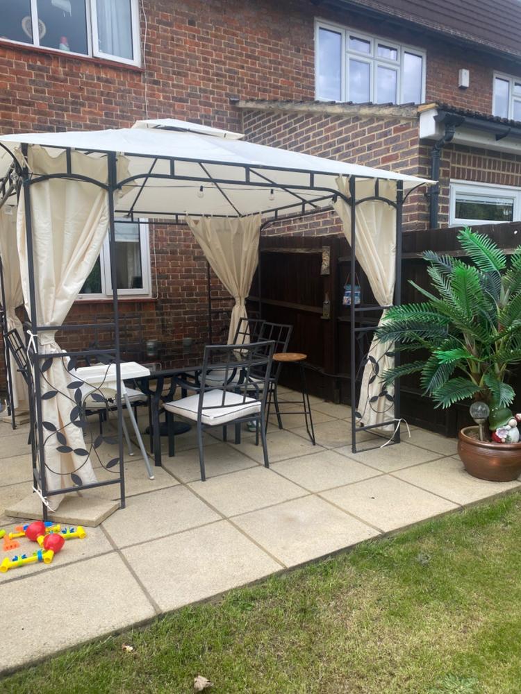 Side Panel Set for 3m x 3m Homebase Lucca Gazebo (262cm Curtain Width) - Set of 4 - Customer Photo From Wayne Scotts
