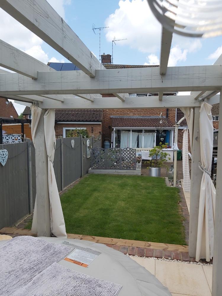 Side Panel Set for 3m x 3m Patio Gazebo (270cm Curtain Width) -  Set of 4 - Customer Photo From Andy Hake