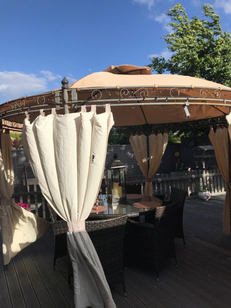 Canopy for 3.5m Regency Round Patio Gazebo - Two Tier - Customer Photo From Christine Moore