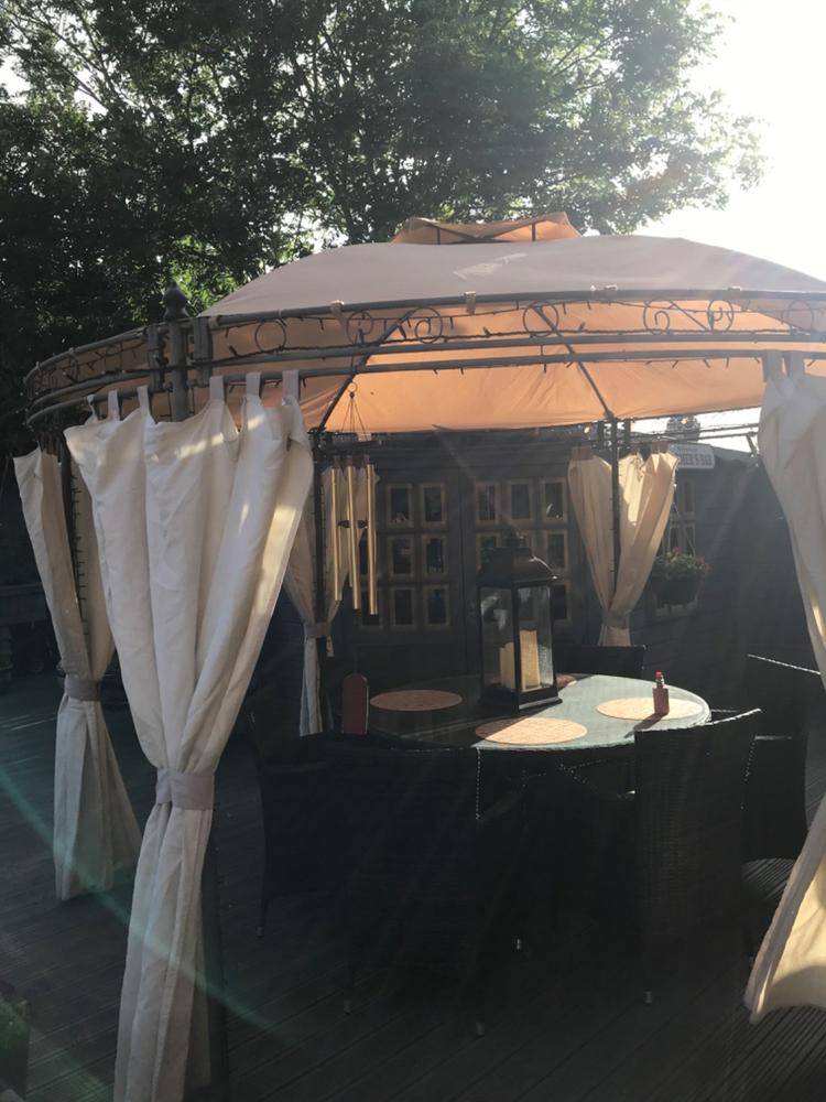 Canopy for 3.5m Regency Round Patio Gazebo - Two Tier - Customer Photo From Christine Moore